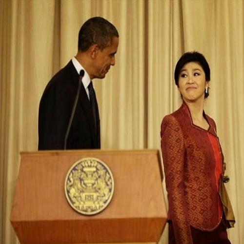 Obama e a Primeira Ministra Tailandesa.