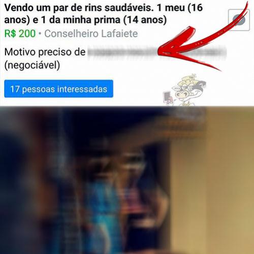 Vendendo um par de rins por uma causa muito nobre