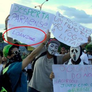 Manifestações pelo Brasil - Cena de violência...