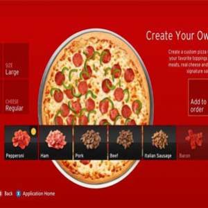 Agora você pode pedir pizza no seu Xbox 360