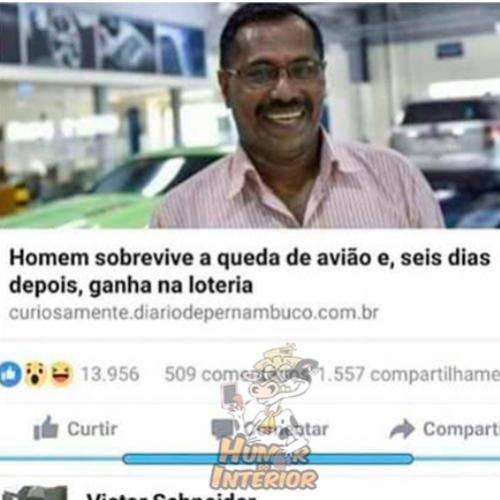 Esse é homem mais sortudo do mundo