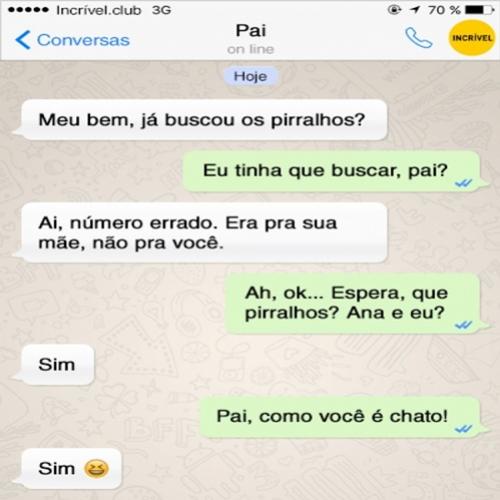 Mensagens de whatsapp enviadas a pessoas erradas