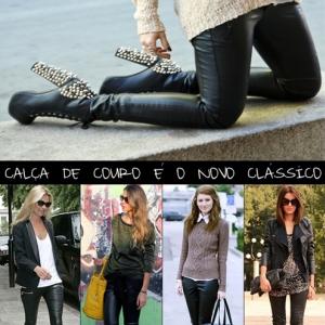 Calça de couro: O novo clássico feminino