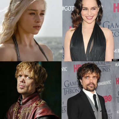 O elenco atual de Game of Thrones antes e depois da caracterização