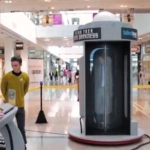 Truque de teletransporte ao vivo comemora lançamento de Star Trek