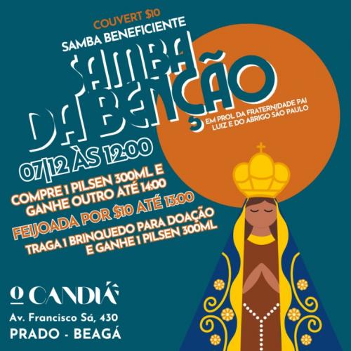 O Candiá promove tradicional Samba da Benção