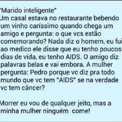 Piada do marido inteligente