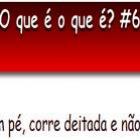 O que cai em pé, corre deitada e não é chuva?