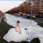 O maior vestido de noiva do mundo.