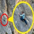 Montanhista radical desafia penhasco de 150 metros sem qualquer corda
