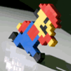 Personagens de video games montados com lego
