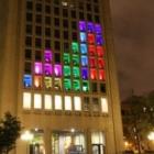 Hackers transformam fachada de edifício em jogo de Tetris