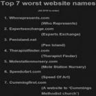 Os 7 nomes de sites mais sem noção de toda a web.