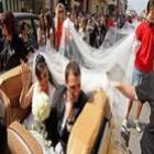 Maior véu de noiva do mundo: 2.800 metros e 600 pessoas para carregar