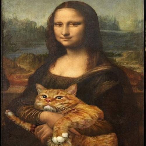 E se nas obras de artes famosas tivessem gatos?