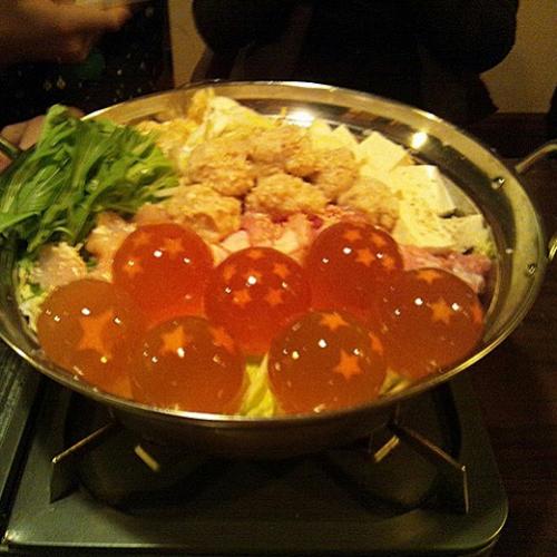 Esferas do Dragão são servidas em restaurante japonês