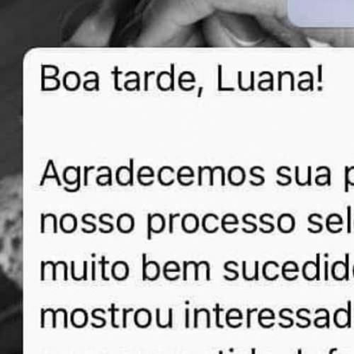  Não foi dessa vez Luana