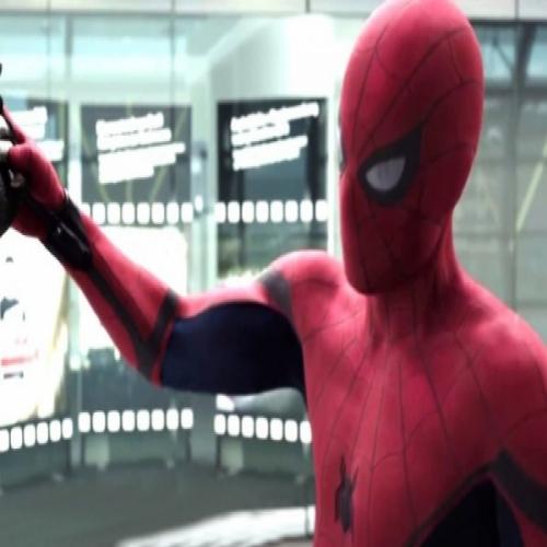 Homem-Aranha zoando Soldado Invernal em comercial de Guerra Civil