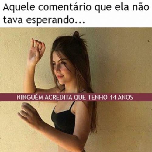 Aquele comentário que ela não tava esperando...