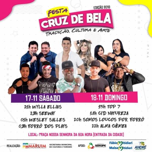 Prefeitura de Maruim divulga programação da Festa de Cruz de Bela