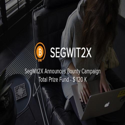 Segwit2x anuncia a campanha bounty com um fundo de prêmios de $120k