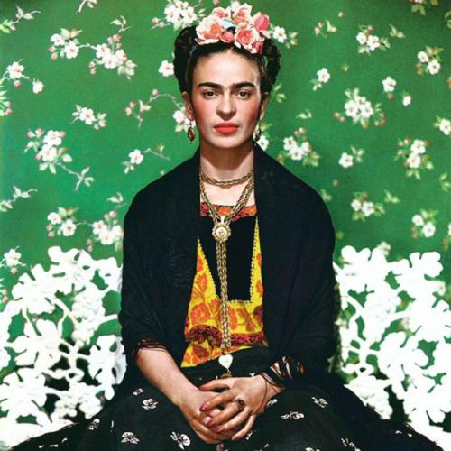 Fantasia improvisada de Frida Kahlo para o Carnaval
