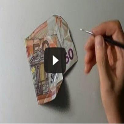Artista cria desenho realista capaz de enganar o teu cérebro
