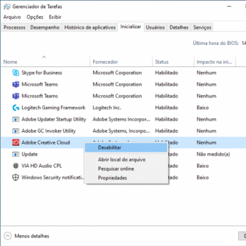Tutorial: Como desabilitar programas que iniciam com o Windows 10 