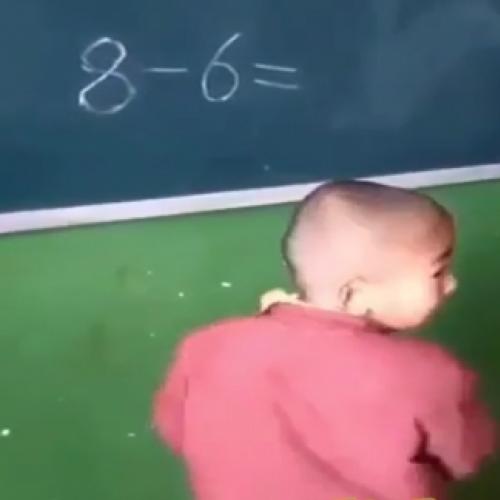 Eu na aula de matemática