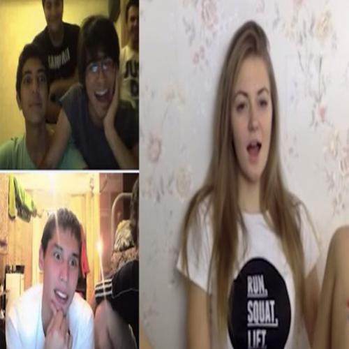 Jovem Russa finge estar animadinha na webcam e as reações engraçadas