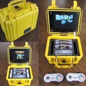 Super Nintendo portátil em uma maleta!