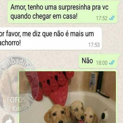 Amor tenho uma surpresinha para você