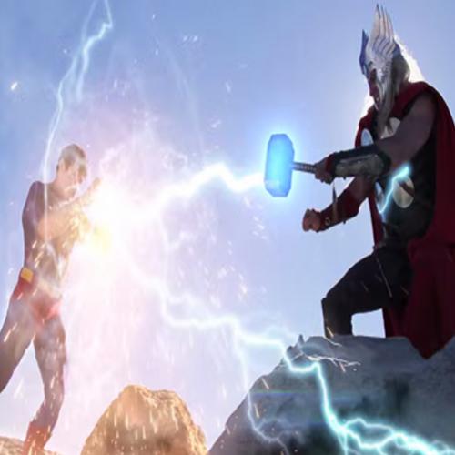 Vídeo confronto entre Super Man VS Thor.