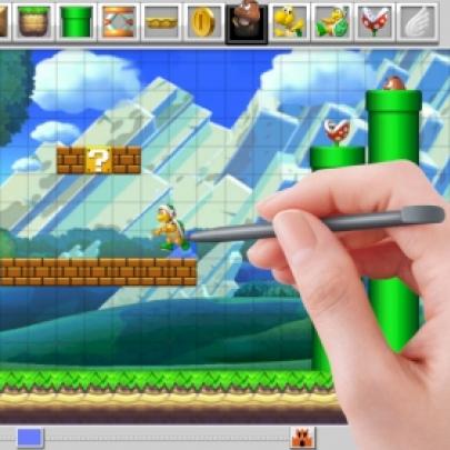 Conheça o Mario Maker. Um jogo onde você cria os cenários em 2D.