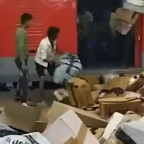 Vídeo mostra como seus pacotes da Amazon são tratados de verdade