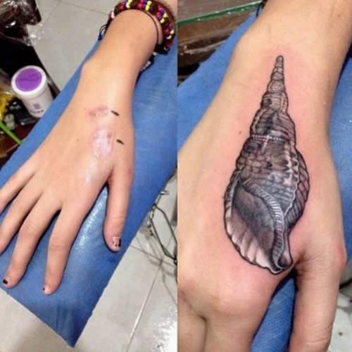 Tatuagens usadas para cobrir cicatrizes ( 15 fotos )