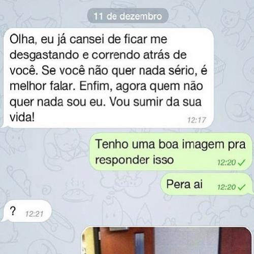 Respondendo com uma foto