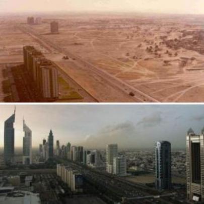 Confira o antes e o depois de 15 grandes cidade