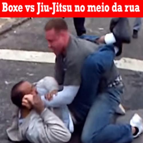 MMA da vida real Boxe vs Jiu-Jitsu, fazendo guarda na briga.
