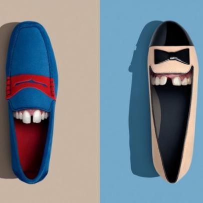 E se os sapatos tivessem dentes?