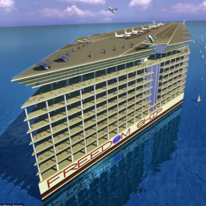 Sobre as águas: Super navio será como uma Cidade para 50 mil pessoas