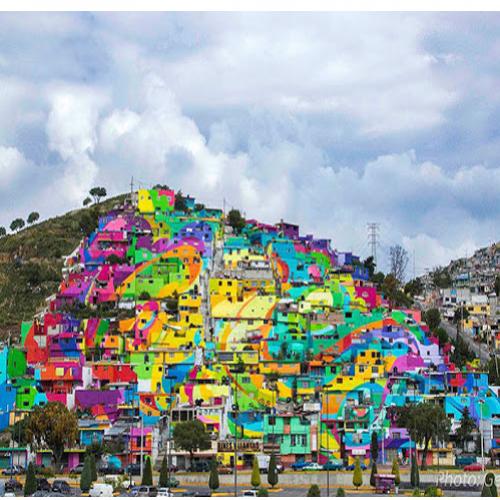  Favela mexicana nas mãos de um artista.