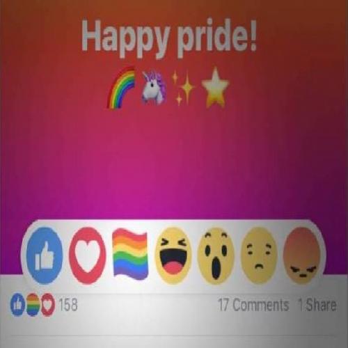 Facebook lança botão de reação em comemoração ao mês do orgulho Gay