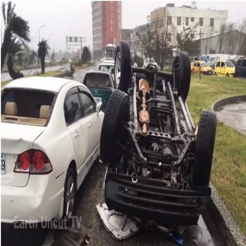 A incrível força destruidora do Tufão Nepartak que atingiu Taiwan