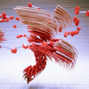 Esculturas dos movimentos de Street Fighter, modelagem em 3D