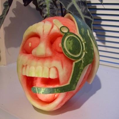 Arte na melancia