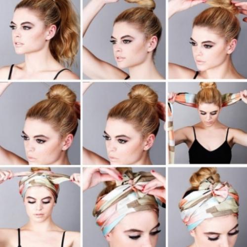 Maneiras originais de amarrar lenço na cabeça (21 fotos)