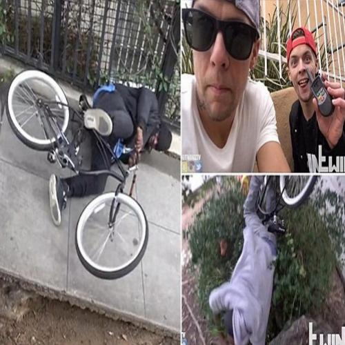 Pegadinha- Dando choque em ladrão de bicicleta