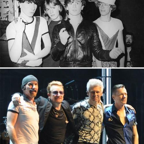O antes e o depois de algumas bandas mundialmente conhecidas