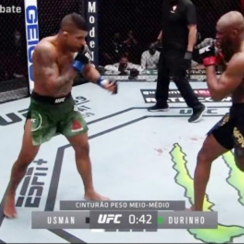 UFC 258 = Vídeo da luta completa Kamaru Usman x Gilbert Durinho (Nocau